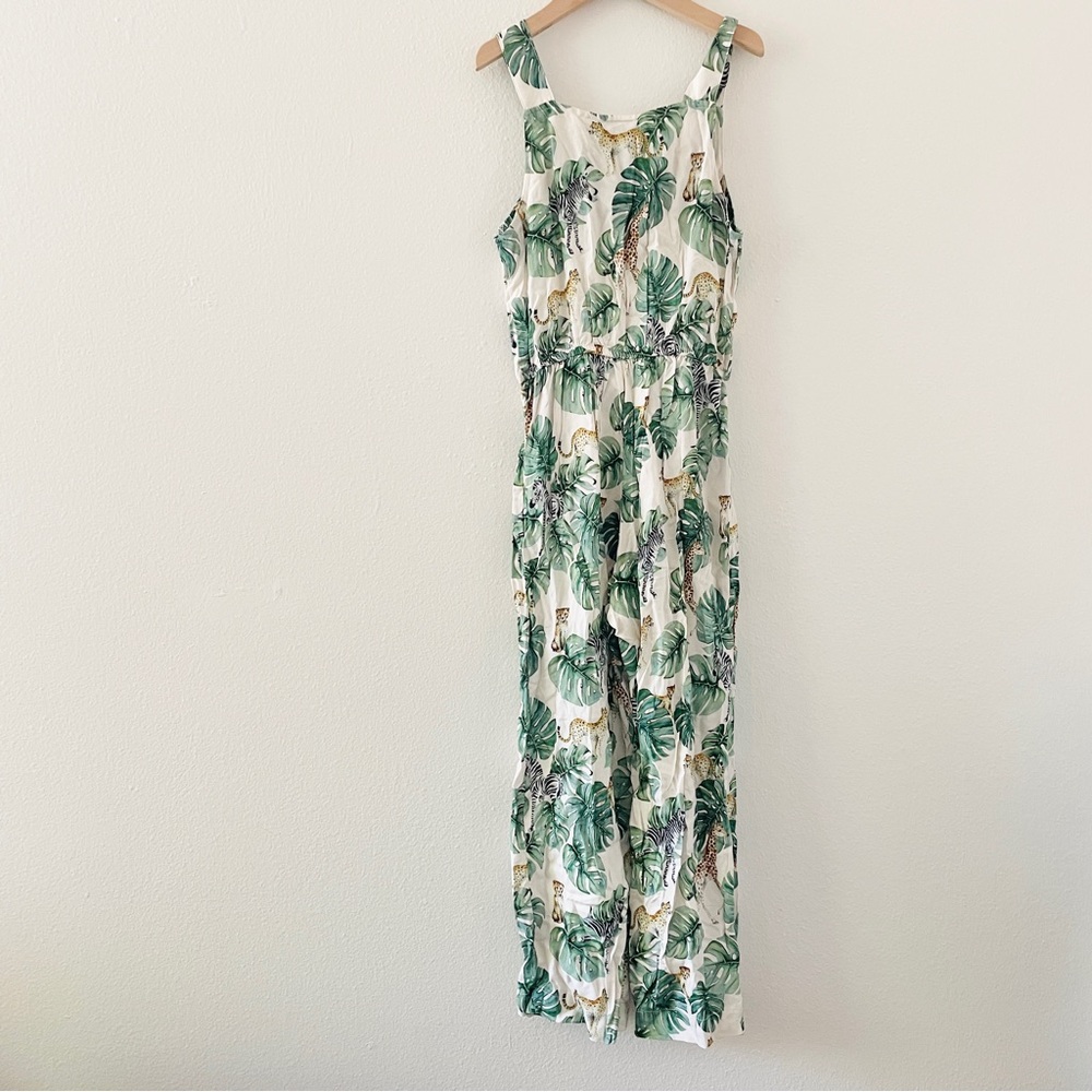 NWT H&M Karolina Kijak Jumpsuit Safari Jungle Zebra Giraffe Cheetah Girls - Picture 5 of 6